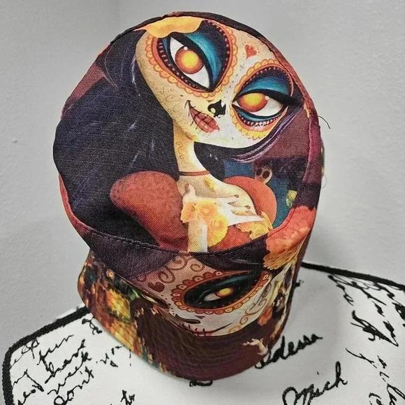 Sugar skull reversible bucket hat - Picture 3 of 5